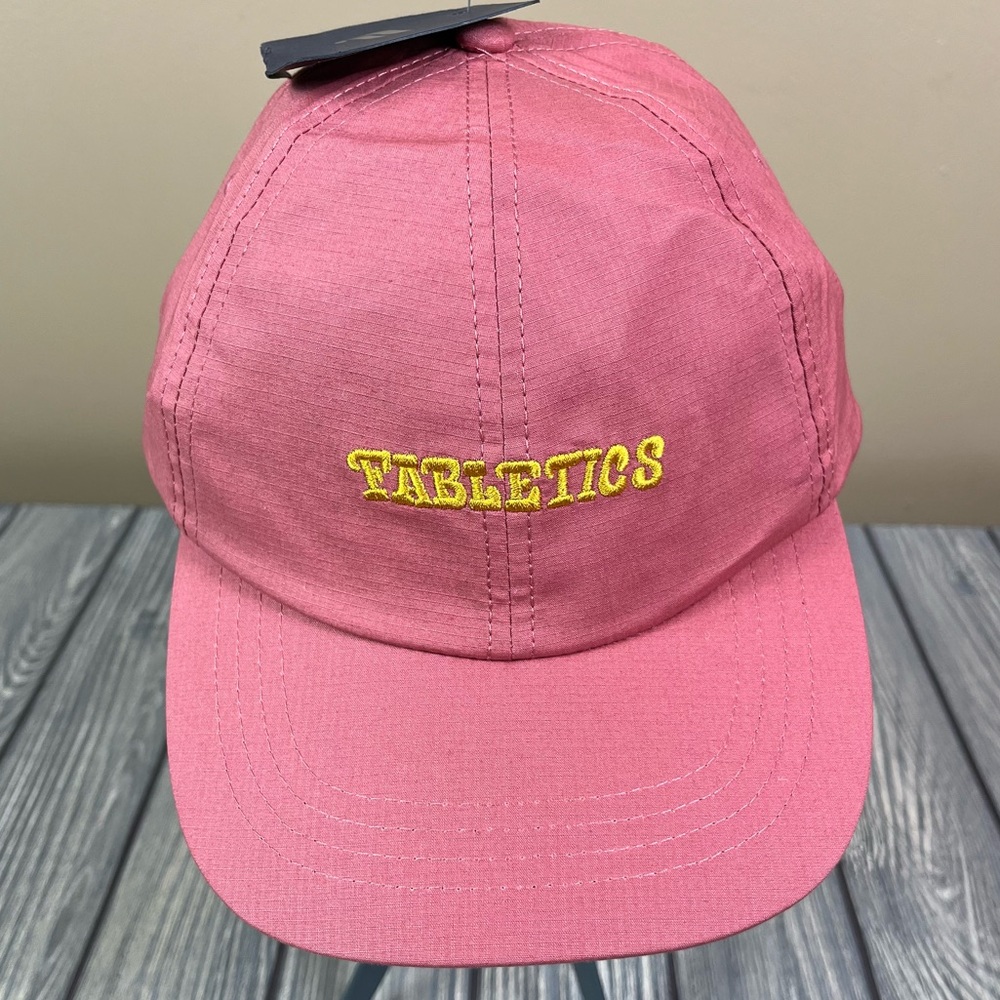 Fabletics Pink Baseball Cap with Yellow Logo